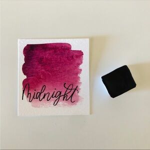 Handmade Watercolor Paint Midnight